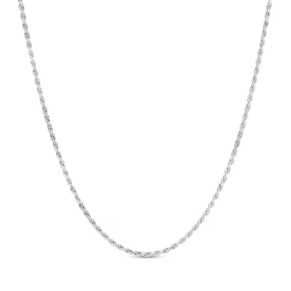 Vintage Sterling Silver 925 Rope Chain Necklace - Women's Jewelry